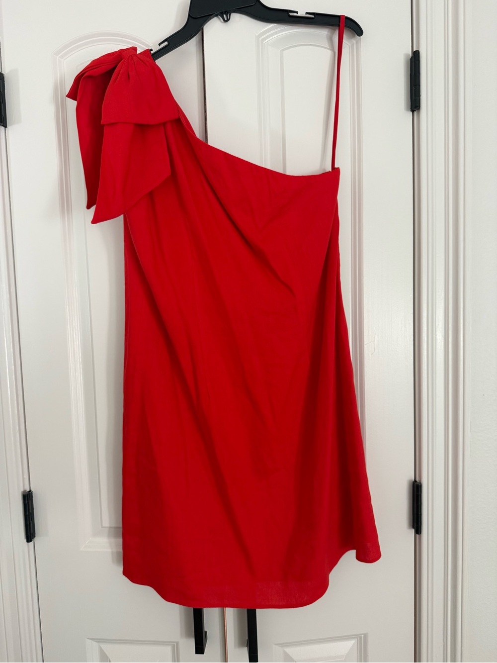 Antonio Melanie One Shoulder Linen Dress sz 10 - Picture 2 of 5